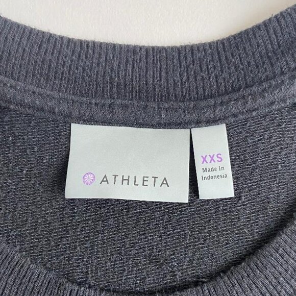 🆕 Athleta Women's Black Criss Cross Sweatshirt - Picture 6 of 11